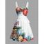 Robe de vacances à imprimé cloches et éléments de sapin de Noël Robe à ceinture froncée - Rouge L | US 8-10