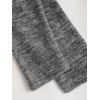 Robe à panneaux à imprimé ethnique Space Dye, robe à manches longues avec boutons factices et anneau en forme de cœur - Gris S | US 4