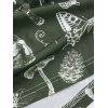 Robe gothique longue fendue à imprimé tête de mort et papillon avec ceinture large à anneau en O - Vert Armée XXL | US 14