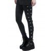 Women Outfit Solid Color Cut Out Skew Neck Top Lace Up Leggings Set - Vert Armée S | US 4
