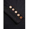 Women Outfit Off the Shoulder Mock Button Sweater and Buckle Leggings Set - Noir S | US 4