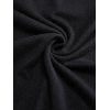 Women Outfit Off the Shoulder Mock Button Sweater and Buckle Leggings Set - Noir S | US 4