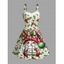 Robe de Noël mignonne Père Noël, nœud papillon, cloche, imprimé écossais, robe en fausse fourrure - Vert XXXXXL | US 20