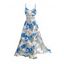 Robe longue de vacances à motif floral et feuilles, panneau en dentelle géométrique, ajourée, bretelles spaghetti, ligne A - Rouge S | US 4