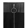 Women Outfit Cable Knit Hooded Cardigan and Zipper Buckle Leggings Set - Noir S | US 4