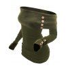 Women Outfit Off the Shoulder Mock Button Sweater and Buckle Leggings Set - Vert Armée S | US 4