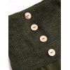 Women Outfit Off the Shoulder Mock Button Sweater and Buckle Leggings Set - Vert Armée S | US 4