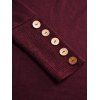 Women Outfit Off the Shoulder Mock Button Sweater and Buckle Leggings Set - Rouge Vineux S | US 4