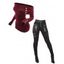 Women Outfit Off the Shoulder Mock Button Sweater and Buckle Leggings Set - Vert Armée S | US 4
