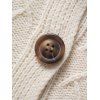 Women Outfit Cable Knit Hooded Cardigan and Zipper Buckle Leggings Set - Blanc S | US 4
