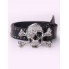 Women Outfit Turtleneck Dress Skulls Print Leggings and Belt Earrings Set - Noir S | US 4