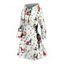 Robe à capuche de Noël Robe à capuche à lacets imprimée Père Noël - Blanc M | US 6