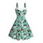 Robe de vacances pour chien avec chapeau, robe en fausse fourrure à imprimé sapin de Noël - Turquoise XXXXXL | US 20