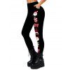 Holiday Women Outfit Christmas Elk Print Hooded Dress and Leggings Set - Noir S | US 4