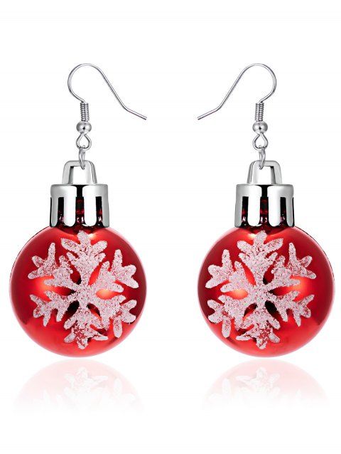 Boucles d'oreilles de Noël Boucles d'oreilles à imprimé flocon de neige