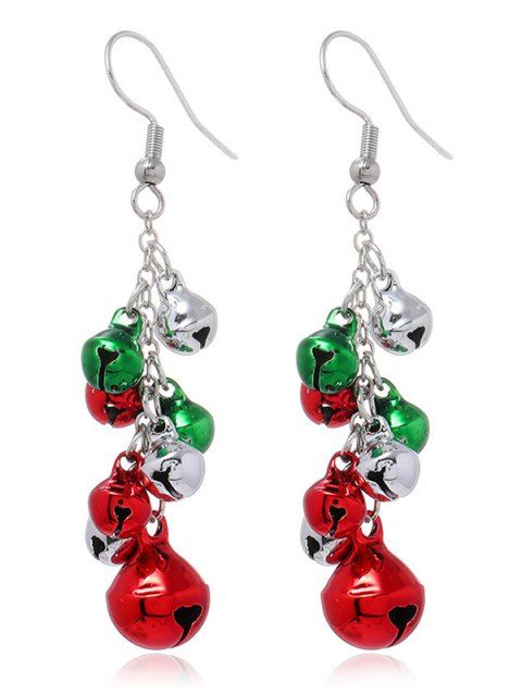 Boucles d'oreilles de Noël Boucles d'oreilles de fête en forme de cloche colorée