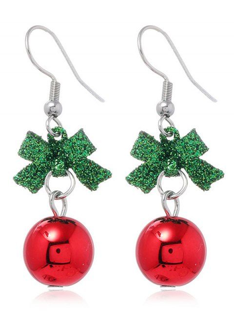 Boucles d'oreilles de Noël Boucles d'oreilles de fête en forme de cloche colorée