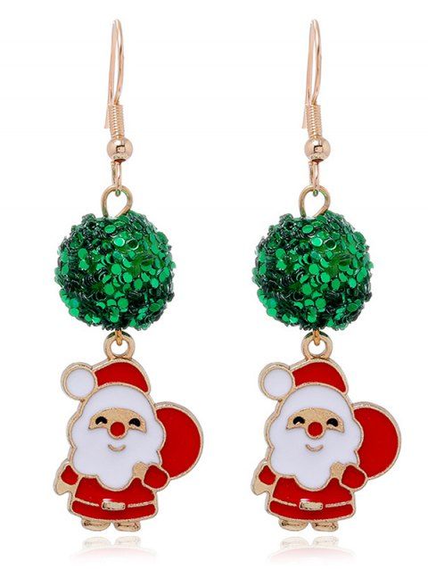 Boucles d'oreilles de Noël Boucles d'oreilles de fête en forme de cloche colorée
