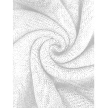 Christmas Knitwear Top Snowman Snowflake Print Hollow Out Sweater