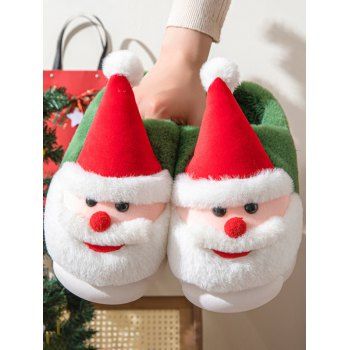 Cute Santa Claus Thick Platform Antiskid Christmas Slippers