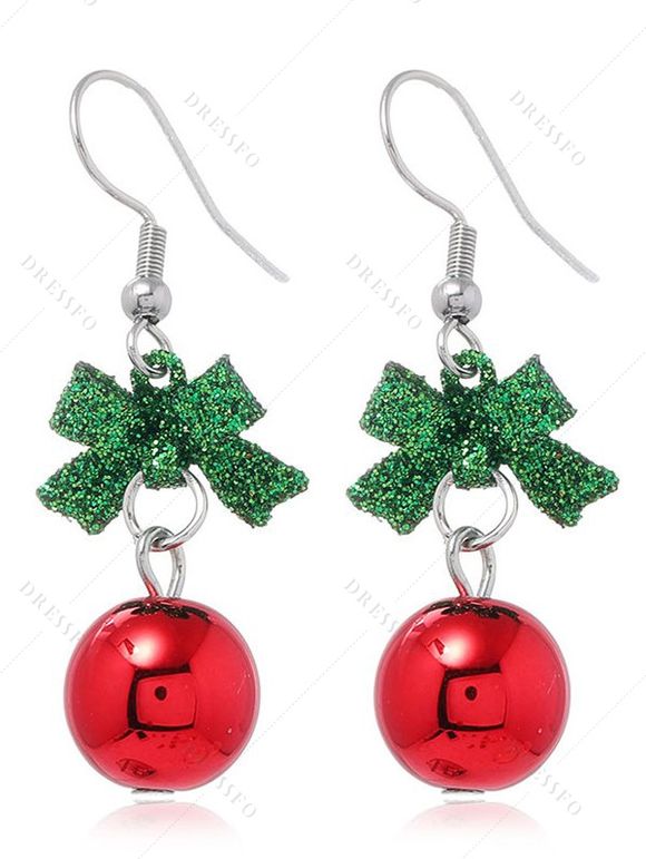 Boucles d'oreilles de Noël Boucles d'oreilles de fête en forme de cloche colorée - multicolor B 