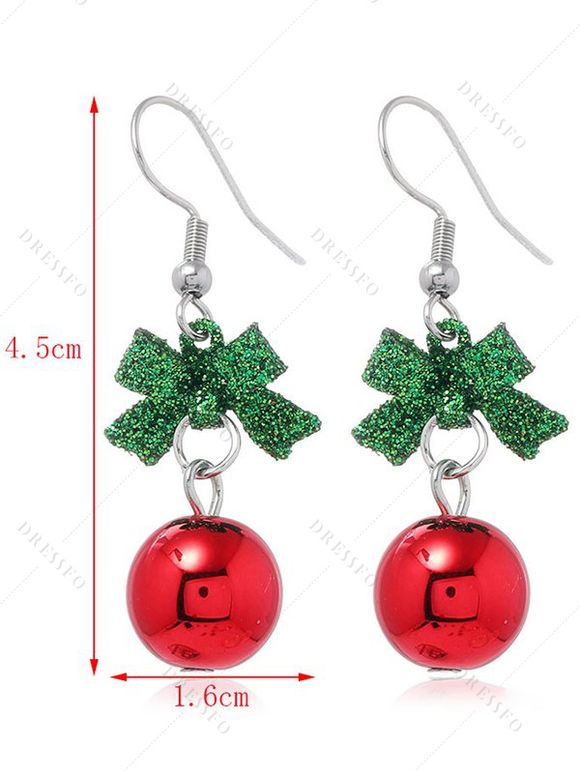 Boucles d'oreilles de Noël Boucles d'oreilles de fête en forme de cloche colorée - multicolor B 