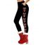 Leggings de Noël Leggings skinny imprimés cannes de bonbon - Noir XXL | US 14