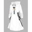 Robe à capuche de Noël à imprimé géométrique bonhomme de neige Robe à capuche à lacets - Blanc XXL | US 14