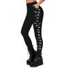 Leggings de vacances Leggings skinny à imprimé éléments de Noël - Noir XXL | US 14