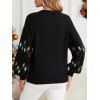 Holiday Women Outfit Christmas Tree Print Sweatshirt and Leggings Set - Noir S | US 4