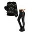 Holiday Women Outfit Christmas Tree Print Sweatshirt and Leggings Set - Noir S | US 4