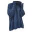 Pull de couleur unie en maille torsadée à col roulé et ajouré - Cadetblue XL | US 10