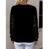 Pull en tricot de Noël avec imprimé bonhomme de neige et flocon de neige - Noir XL | US 10
