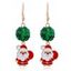 Boucles d'oreilles de Noël Boucles d'oreilles de fête en forme de cloche colorée - multicolor B 