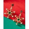 Boucles d'oreilles de Noël en fausses perles et flocons de neige - multicolor A 