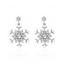 Boucles d'oreilles de Noël en fausses perles et flocons de neige - multicolor B 