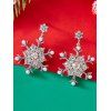 Boucles d'oreilles de Noël en fausses perles et flocons de neige - multicolor B 