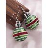 Boucles d'oreilles de Noël Boucles d'oreilles à imprimé flocon de neige - Vert 
