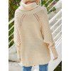 Women Outfit Cable Knit Turtleneck Sweater and Leggings Set - Beige S | US 4