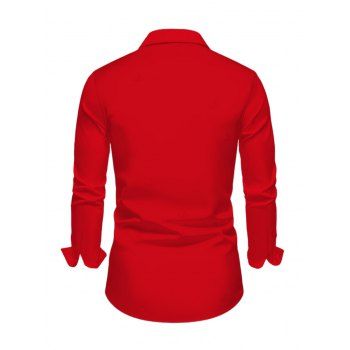 Christmas Couple Outfit 3D Print Lace Up Hoodie Dress and Shirt Set