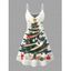 Robe de vacances à bretelles spaghetti avec imprimé sapin de Noël et flocons de neige - Noir M | US 6