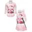 Christmas Couple Outfit Snowman Snowflake Print Tie Dye Hoodie Dress and Shirt Set - Rose S | US 4