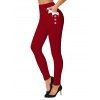 Christmas Women Outfit Colorblock 3D Print Top and Leggings Set - Vert profond S | US 4