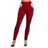Christmas Women Outfit Colorblock 3D Print Top and Leggings Set - Vert profond S | US 4