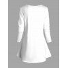 Christmas Women Outfit Snowman Scarf Print Top and Leggings Set - Blanc S | US 4