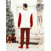 Couple Christmas Sleepwear Outfit Gingerbread Man Letter Print Top and Plaid Pants Set - RED S | US 4