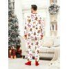 Ensemble haut et pantalon à imprimé nœud papillon pour homme, vêtements de nuit de Noël - Rouge M