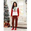 Ensemble haut et pantalon à carreaux pour femme, imprimé lettres, bonhomme en pain d'épices, vêtements de nuit de Noël - Rouge XXL | US 14