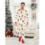 Ensemble haut et pantalon à imprimé nœud papillon pour homme, vêtements de nuit de Noël - Rouge XXL | US 14