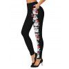 Christmas Women Outfit Santa Claus Elk Horn Letter Print Top and Leggings Set - Noir S | US 4
